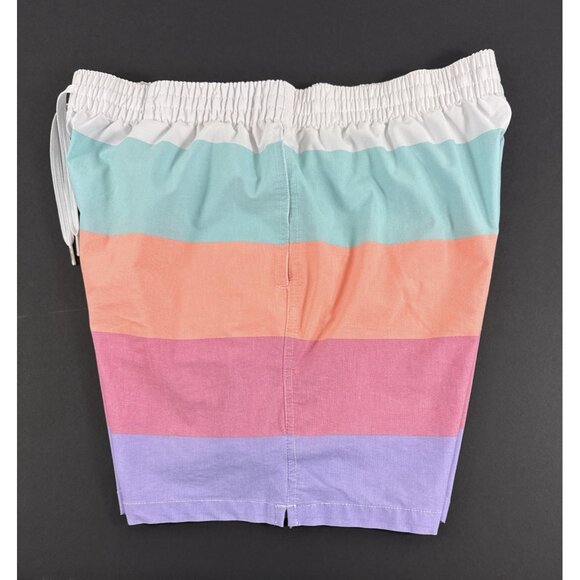 Chubbies Mens Swim Trunks Sz XL Flavor Savors Pastel 5.5” Striped Beach Shorts - Picture 3 of 10